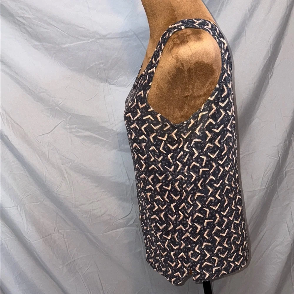 Saks Fifth Avenue Black and Tan Sleeveless Tank Top - Picture 4 of 6